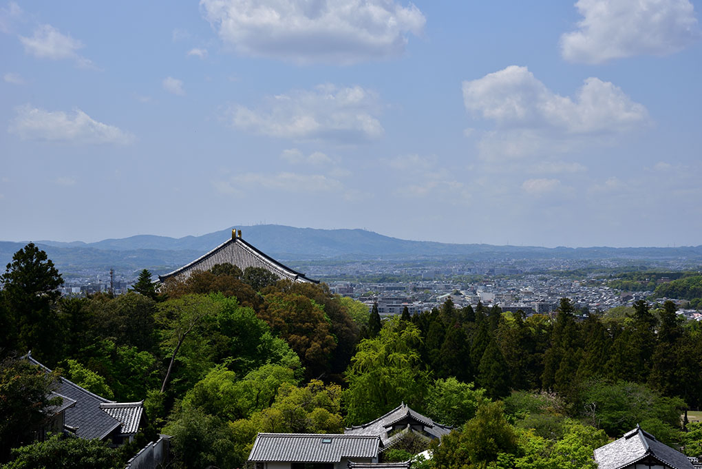 東大寺二月堂からの奈良盆地の眺望