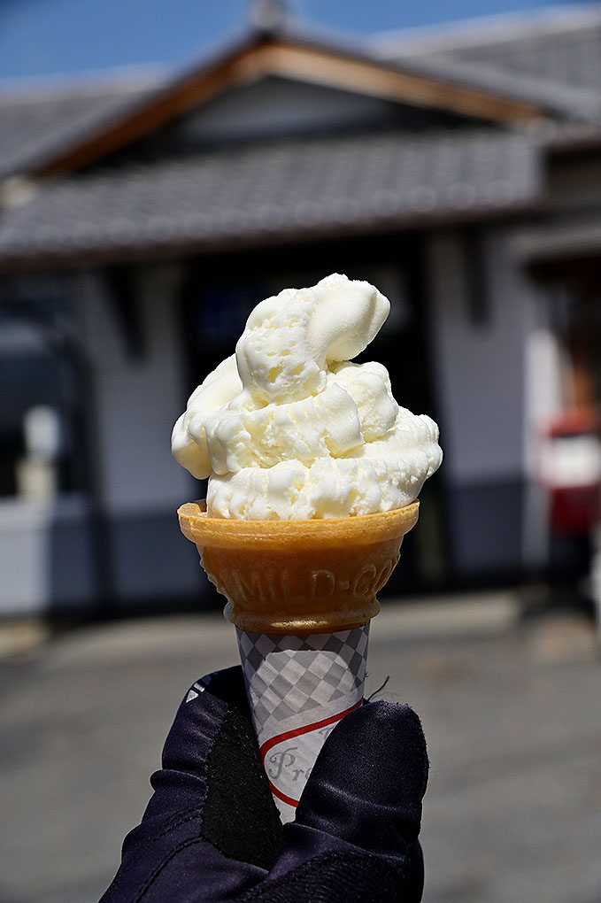 Cafe三輪座の日本酒アイスクリーム