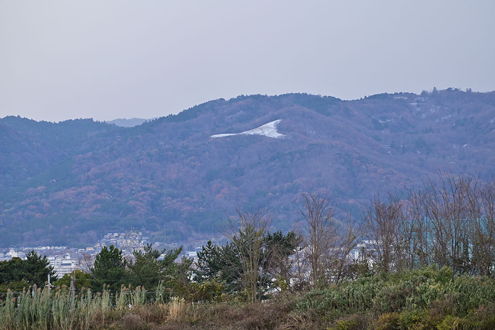 雪の高円山