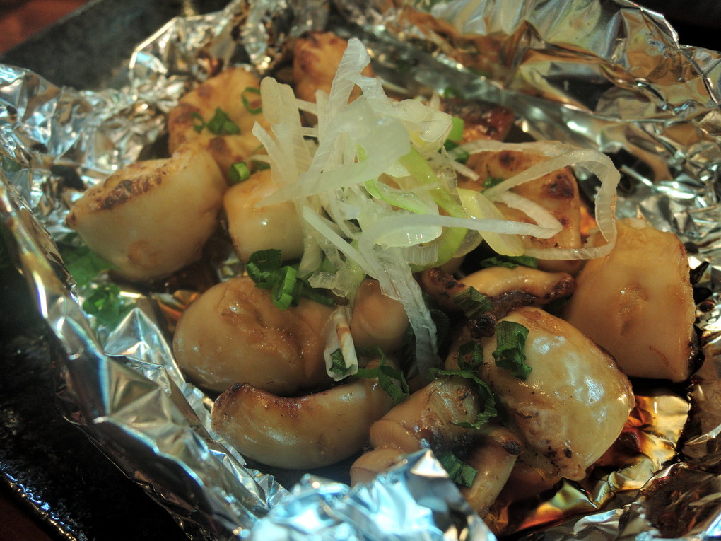 鮪の白子の醤油焼き